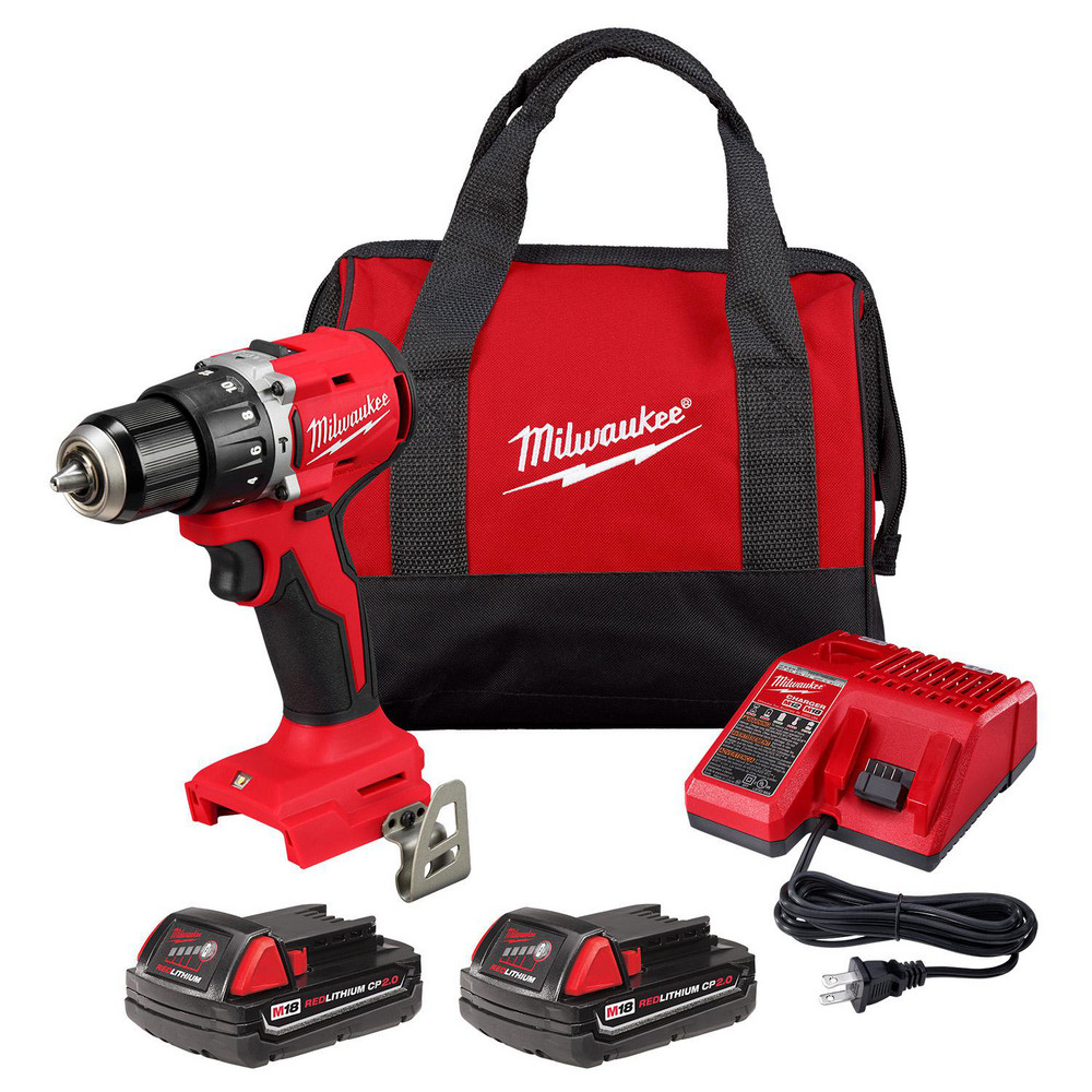 M18&trade; Compact Brushless 1/2" Hammer Drill/Driver Kit - All-Metal Keyless Ratcheting Chuck