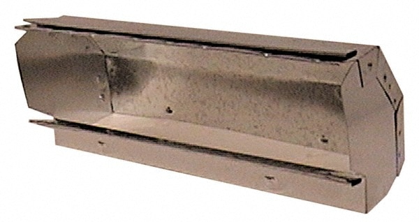 3-1/4" ID, Galvanized Duct Shortway 90° Stack El