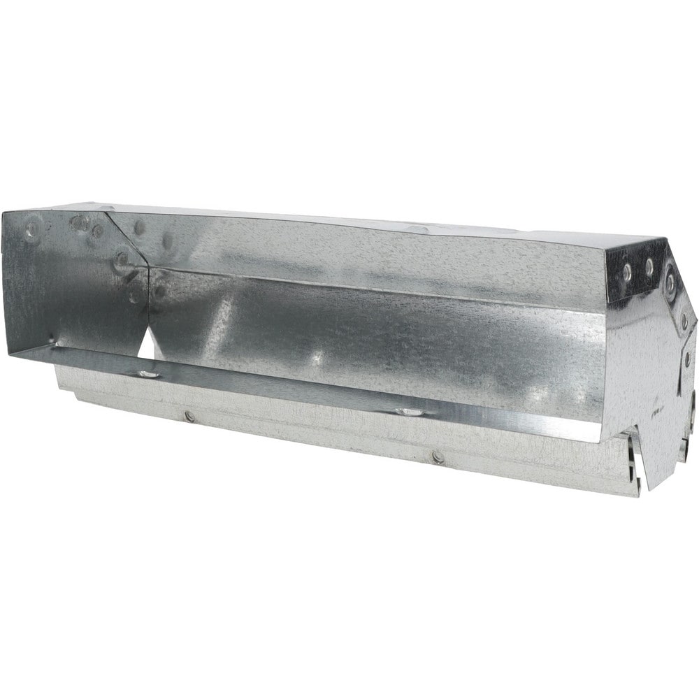 2-1/4" ID, Galvanized Duct Shortway 90° Stack El