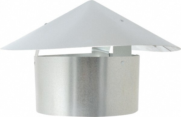 6" ID, Galvanized Duct Rain Caps