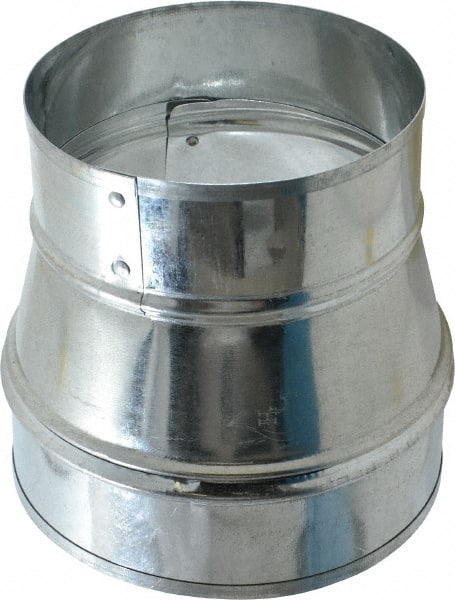6" ID, 5" Reduced ID, Galvanized Duct Tapered Reducers Wo/Crimp