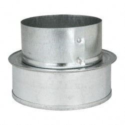 5" ID, 4" Reduced ID, Galvanized Duct Shortway Reducer Wo/Crimp