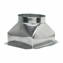 8" ID, Galvanized Duct Top Ceiling Boxes
