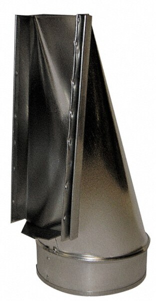 6" ID, Galvanized Duct End Stack Boots