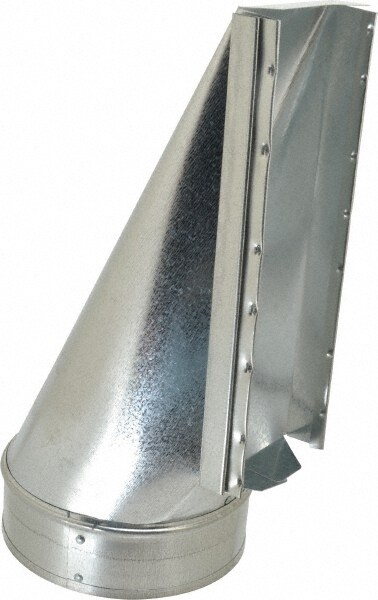 6" ID, Galvanized Duct End Stack Boots
