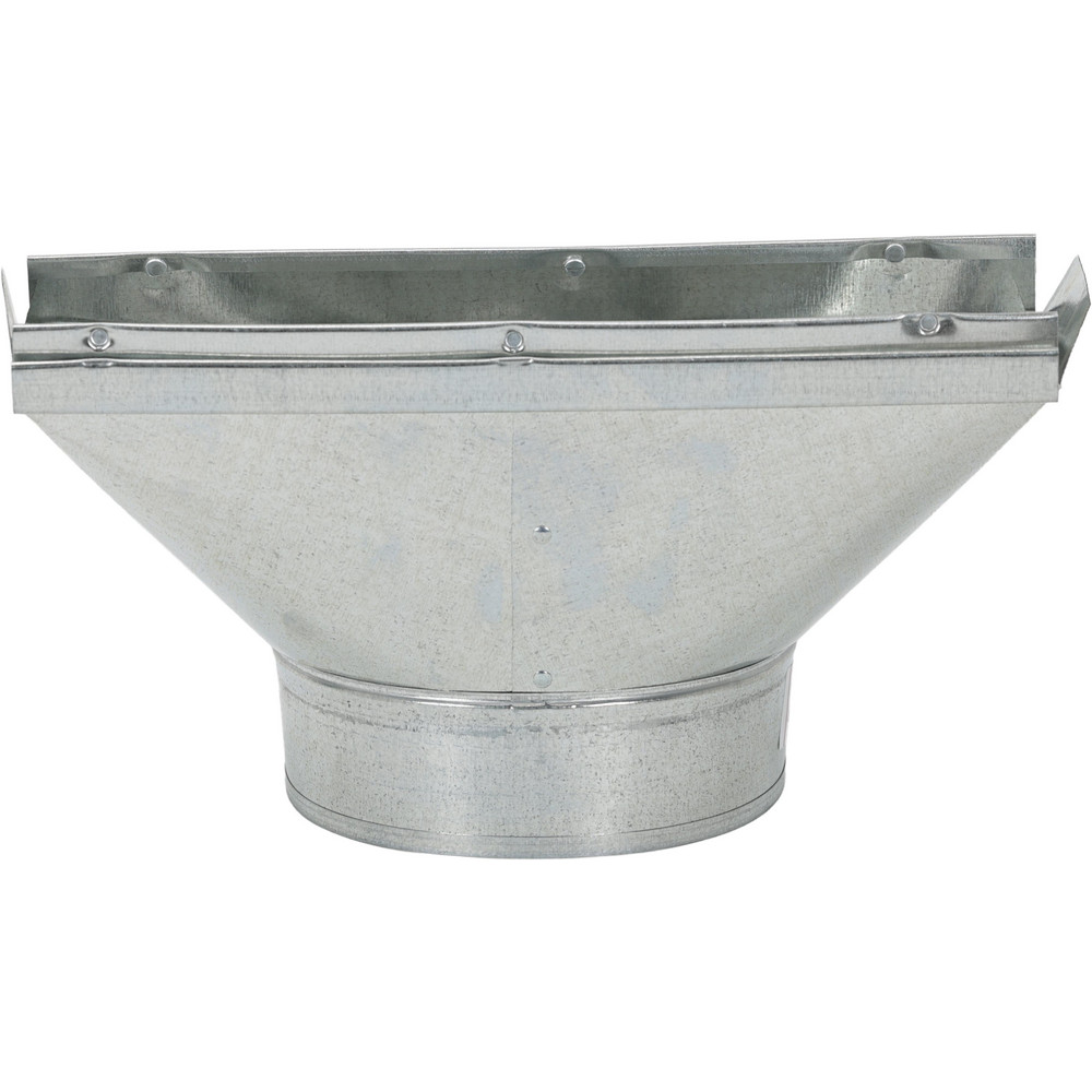 Value Collection - 6" ID, Galvanized Duct Straight Stack Boots | MSC Direct