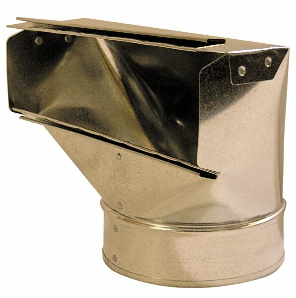 6" ID, Galvanized Duct 90° Stack Boots