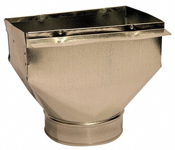 6" ID, Galvanized Duct Register Pans