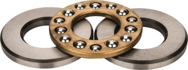 INA Bearing FT5 Thrust Bearing: 0.75" ID, 1.469" OD, 0.563" Thick, Ball, 530 lb, 880 psi Max PV 