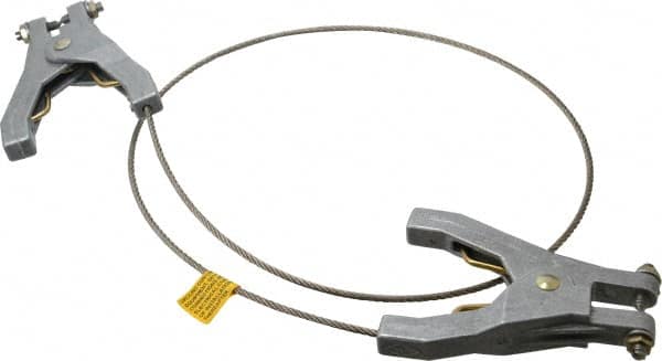 Hubbell Workplace Solutions GCSP-HH-03 19 AWG, 3 Ft., Hand Clamp, Grounding Cable with Clamps 