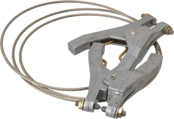 Hubbell Workplace Solutions GCSP-HH-05 19 AWG, 5 Ft., Hand Clamp, Grounding Cable with Clamps 