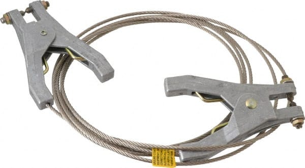Hubbell Workplace Solutions GCSP-HH-10 19 AWG, 10 Ft., Hand Clamp, Grounding Cable with Clamps 