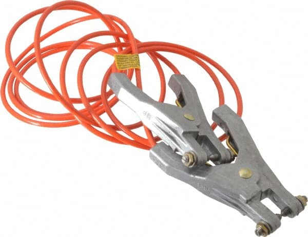 Hubbell Workplace Solutions GCSI-HH-10 19 AWG, 10 Ft., Hand Clamp, Grounding Cable with Clamps 