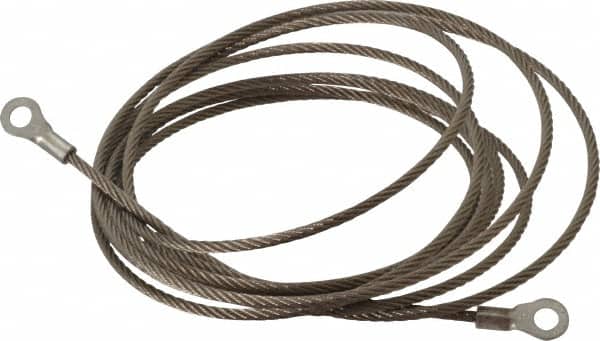Hubbell Workplace Solutions GCSP-EE-10 19 AWG, 10 Ft., Terminal, Grounding Cable with Clamps 