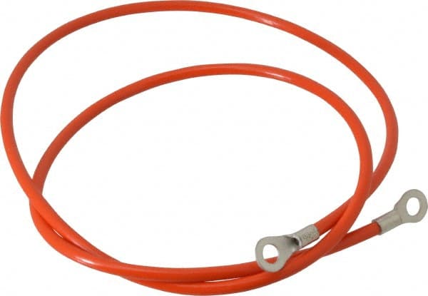 Hubbell Workplace Solutions GCSI-EE-03 19 AWG, 3 Ft., Terminal, Grounding Cable with Clamps 