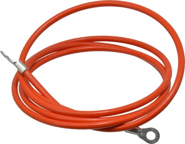 Hubbell Workplace Solutions GCSI-EE-05 19 AWG, 5 Ft., Terminal, Grounding Cable with Clamps 