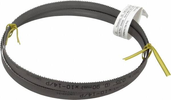Starrett 15396 Welded Bandsaw Blade: 5 4-1/2" Long, 0.035" Thick, 10 to 14 TPI 