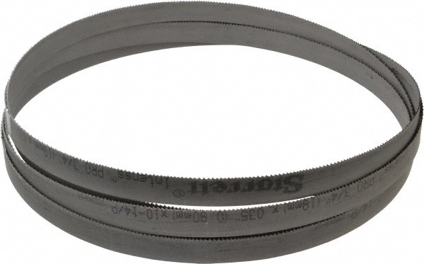 Starrett 15412 Welded Bandsaw Blade: 14 6" Long, 0.035" Thick, 10 to 14 TPI Image