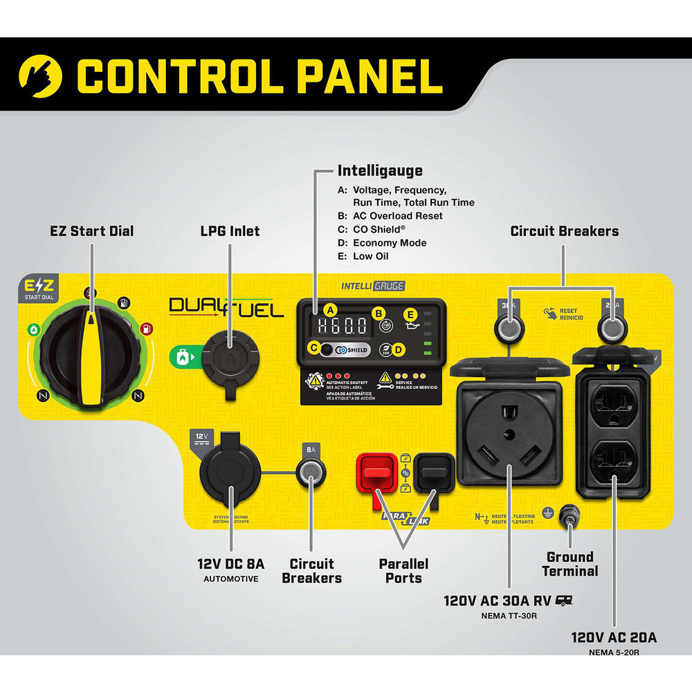 Champion Power Equipment Portable Power Generators; Fuel Type