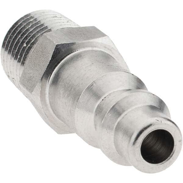 Pneumatic Hose Coupling: 1/4 Thread, 1/4 Body Dia, Industrial Interchange