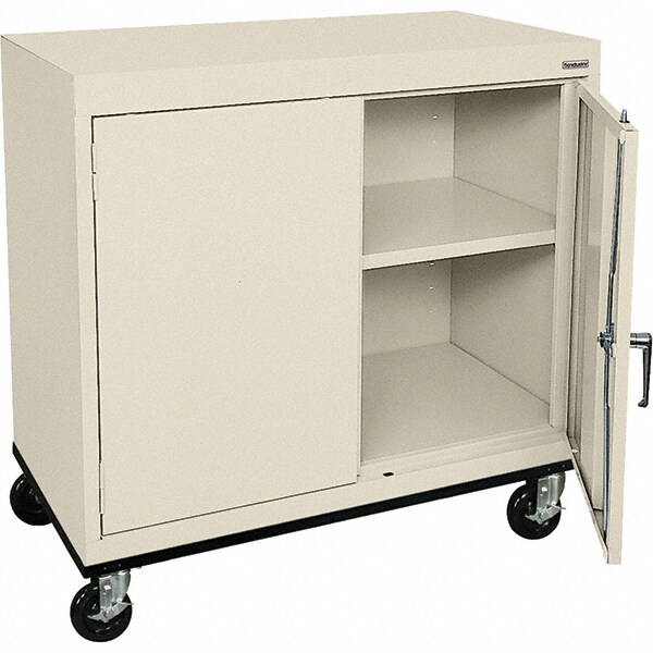 Sandusky Lee 2 Shelf Mobile Storage Cabinet 03404084 Msc Industrial Supply