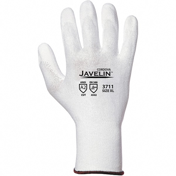 Cut, Puncture & Abrasive-Resistant Gloves: Size XL, ANSI Cut A2, ANSI Puncture 2, Polyurethane, Polyethylene