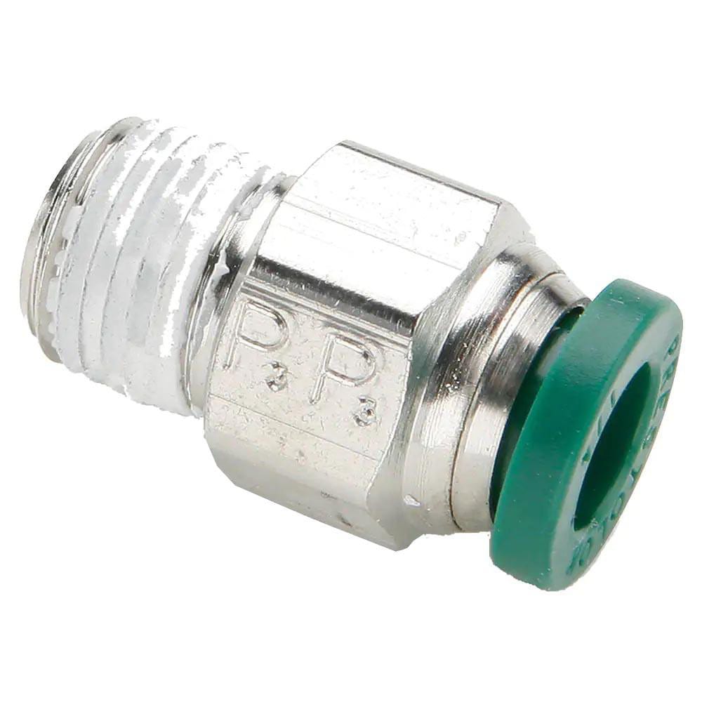Push-To-Connect Tube to Male & Tube to Male NPT Tube Fitting: Male Connector, 1/16" Thread, 5/32" OD