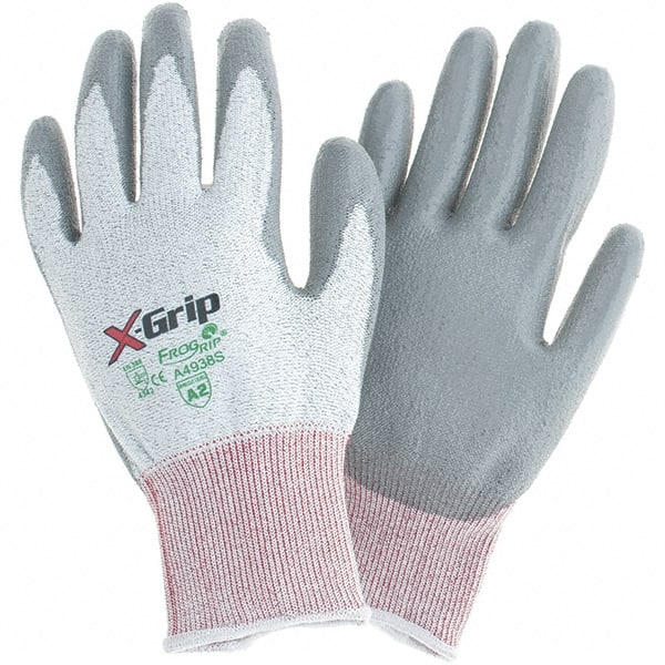 Cut-Resistant Gloves: Size S, ANSI Cut A2, Polyester (Shell)