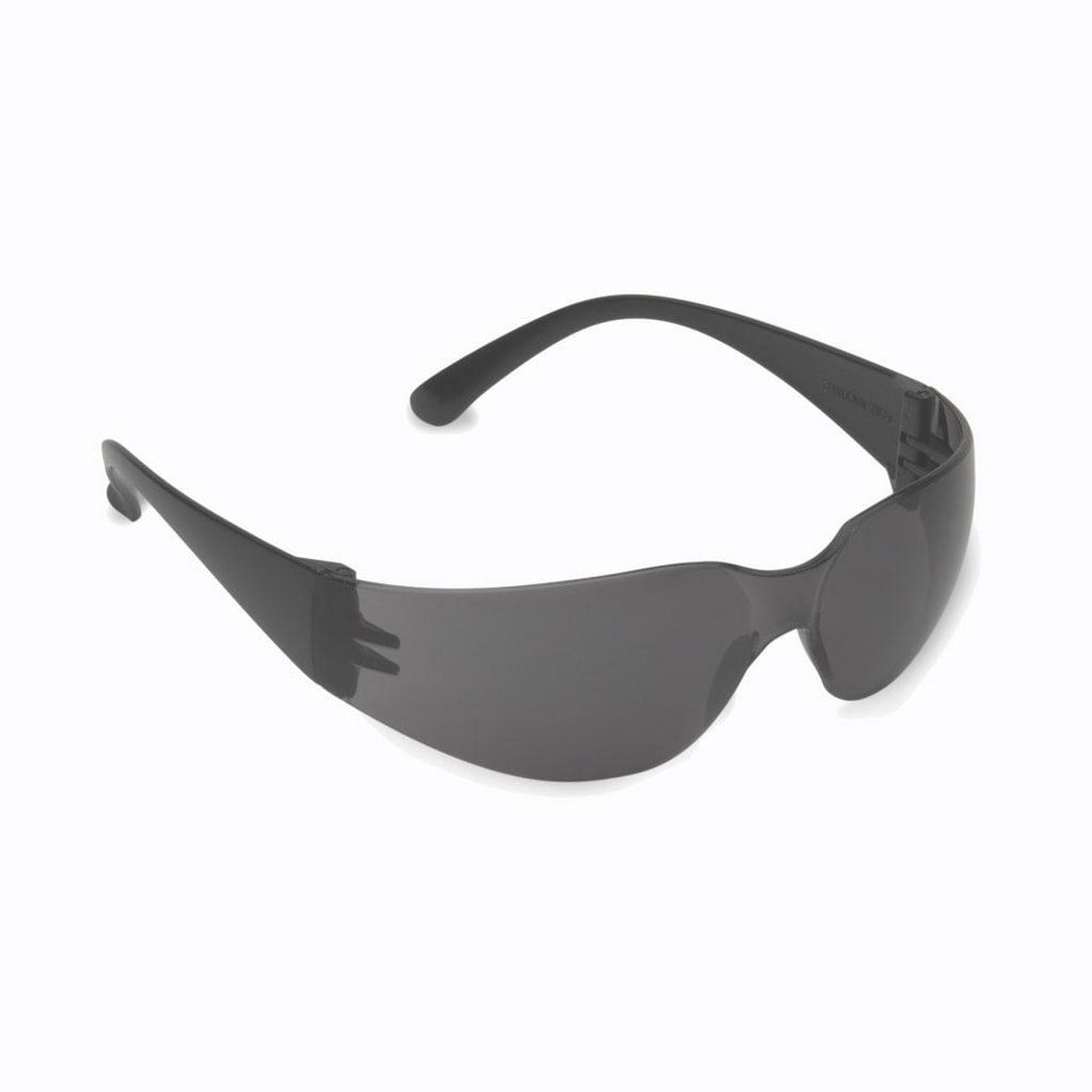 Safety Glass: Scratch-Resistant, Polycarbonate, Gray Lenses, Full-Framed