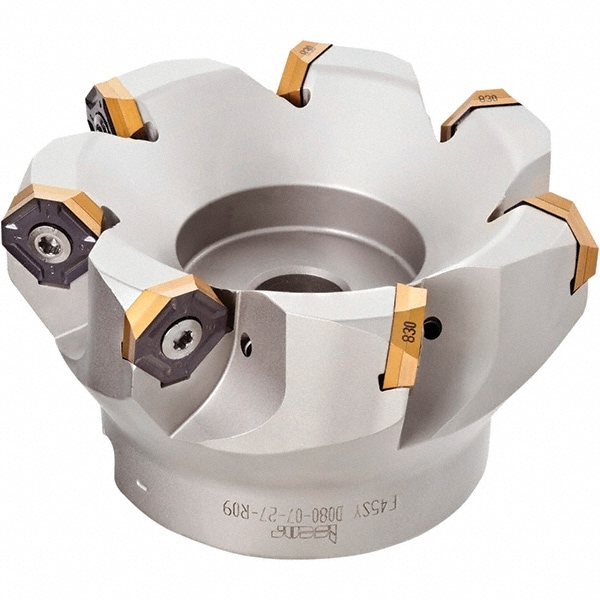 Iscar 3106548 2.87" Cut Diam, 1" Arbor Hole, 0.18" Max Depth of Cut, 50° Indexable Chamfer & Angle Face Mill Image