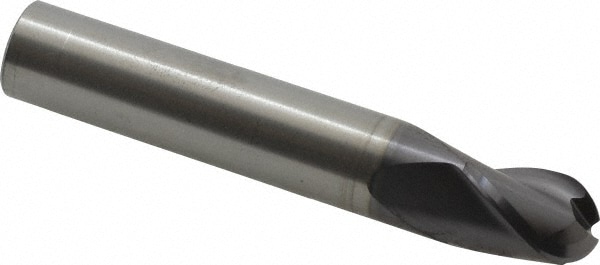 RobbJack B-300-16-A Ball End Mill: 0.5" Dia, 0.625" LOC, 3 Flute, Solid Carbide Image