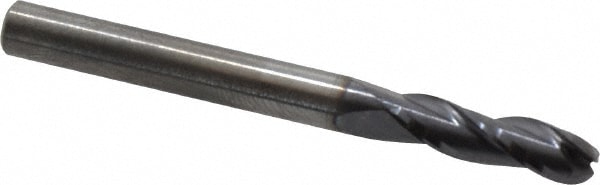 RobbJack B-330-06-A Ball End Mill: 0.1875" Dia, 0.625" LOC, 3 Flute, Solid Carbide Image