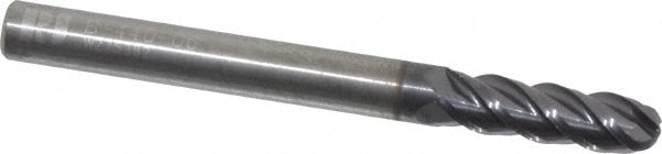 RobbJack B-440-06-A Ball End Mill: 0.1875" Dia, 0.625" LOC, 4 Flute, Solid Carbide Image