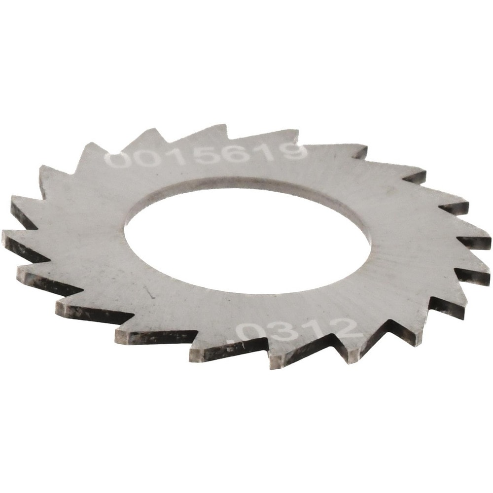 Slitting & Slotting Saw: 1" Dia, 0.0313" Thick, 20 Teeth, Solid Carbide