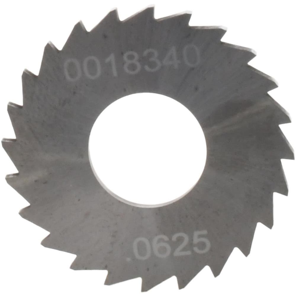 Slitting & Slotting Saw: 1-1/4" Dia, 1/16" Thick, 24 Teeth, Solid Carbide