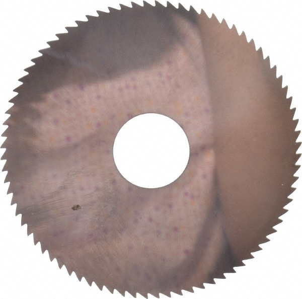 Slitting & Slotting Saw: 4" Dia, 1/16" Thick, 1" Arbor Hole, 80 Teeth, Solid Carbide