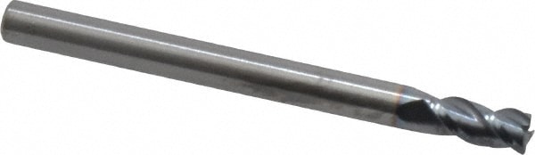 RobbJack ST-341-04-C Corner Chamfer End Mill: 0.125" Dia, 0.25" LOC, 3 Flute, 0.003 to 0.005" Chamfer Width, Solid Carbide Image