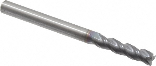 RobbJack ST-343-04-C Corner Chamfer End Mill: 0.125" Dia, 0.5" LOC, 3 Flute, 0.003 to 0.005" Chamfer Width, Solid Carbide Image