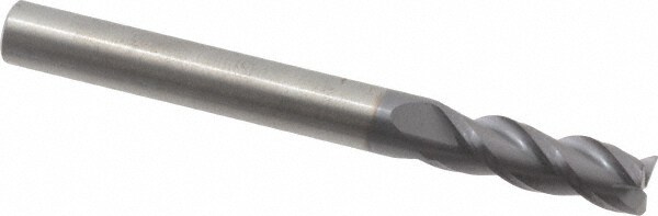 RobbJack ST-343-08-A Corner Chamfer End Mill: 0.25" Dia, 0.75" LOC, 3 Flute, 0.003 to 0.005" Chamfer Width, Solid Carbide Image