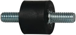 44 Lb Capacity, 5/16-18 Stud/Stud Vibration Isolator