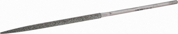 Three Square Needle Diamond File: 5-1/2" OAL, Coarse Grade