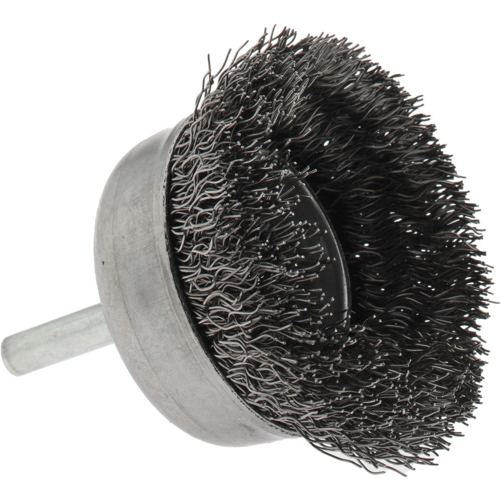 Made in USA - 3/8 Inch Inside Diameter, 1/2 Inch Actual Brush Diameter,  Carbon Steel, Power Fitting and Cleaning Brush - 03715638 - MSC Industrial  Supply