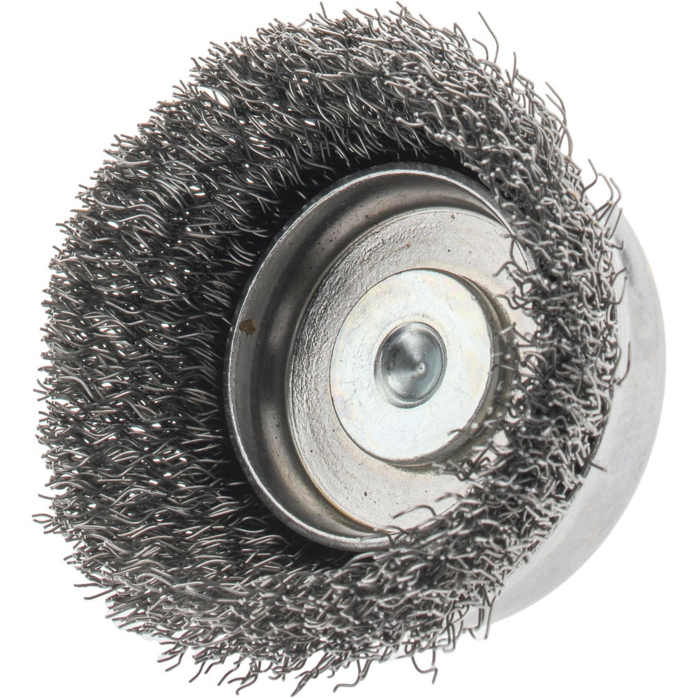 Made in USA - 3/8 Inch Inside Diameter, 1/2 Inch Actual Brush Diameter,  Carbon Steel, Power Fitting and Cleaning Brush - 03715638 - MSC Industrial  Supply