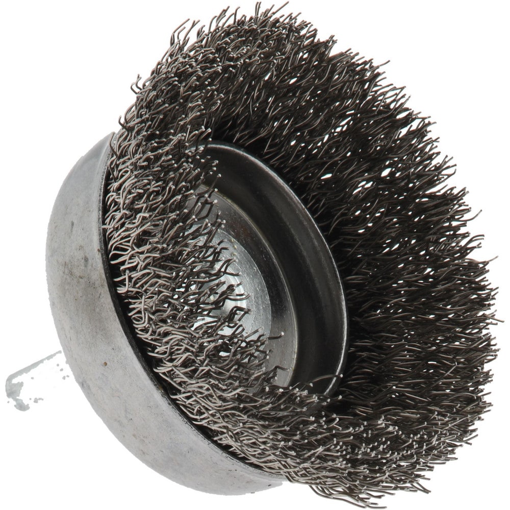 Made in USA - 3/8 Inch Inside Diameter, 1/2 Inch Actual Brush Diameter,  Carbon Steel, Power Fitting and Cleaning Brush - 03715638 - MSC Industrial  Supply