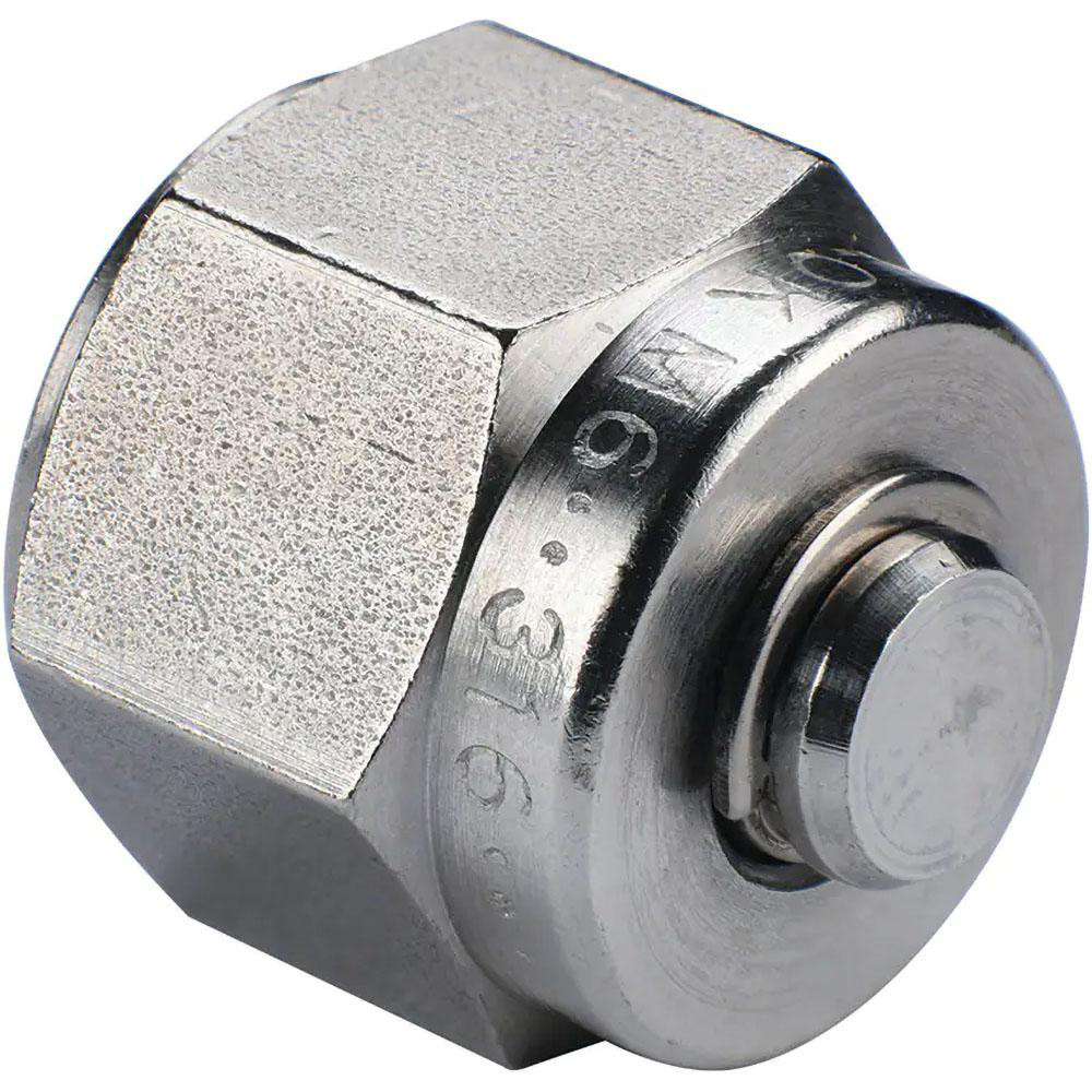 Compression Tube Plug: 1/4" Tube OD, Compression - Stainless Steel