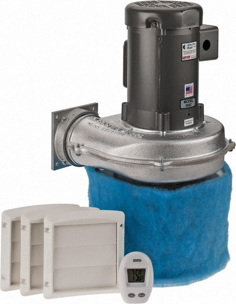 1 Phase, 6/3.7 to 3 Amp, 455 CFM, 3,450 RPM, 200 Cubic Ft. Filtered Enclosure Blower