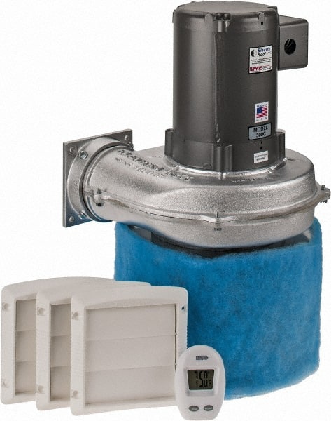 Electra-Kool 15192 3 Phase, 1.6 to 1.4/0.7 Amp, 455 CFM, 3,450 RPM, 200 Cubic Ft. Filtered Enclosure Blower 