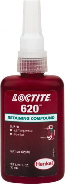 LOCTITE 135514 Retaining Compound: 50 mL Bottle, Green, Liquid 