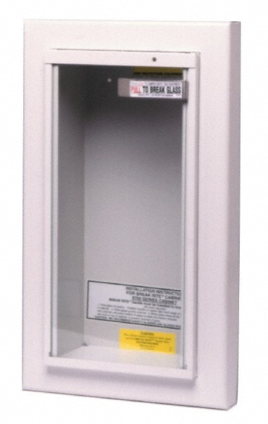 Fire Extinguisher Cabinets & Accessories; Type: Fire Extinguisher Cabinet ; Cabinet Type: Fire Extinguisher Cabinet ; Maximum Extinguisher Capacity (Lb.): 10.00; 10.0 ; Mount Type: Semi-Recessed ; Mounting: Semi-Recessed; Semi Recess