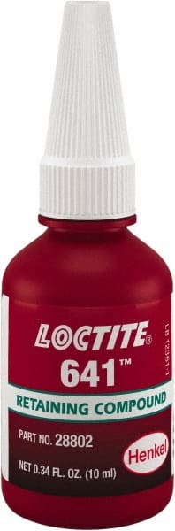 LOCTITE 233546 Retaining Compound: 10 mL Bottle, Yellow, Liquid 